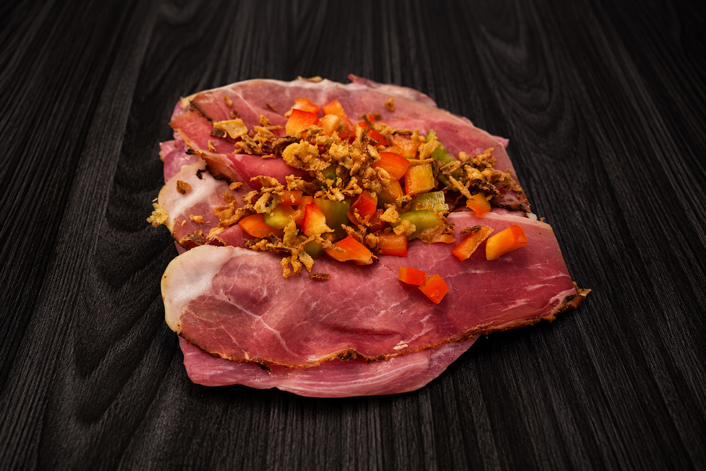 Fürstenrolle – Schinken, Paprika & Gouda